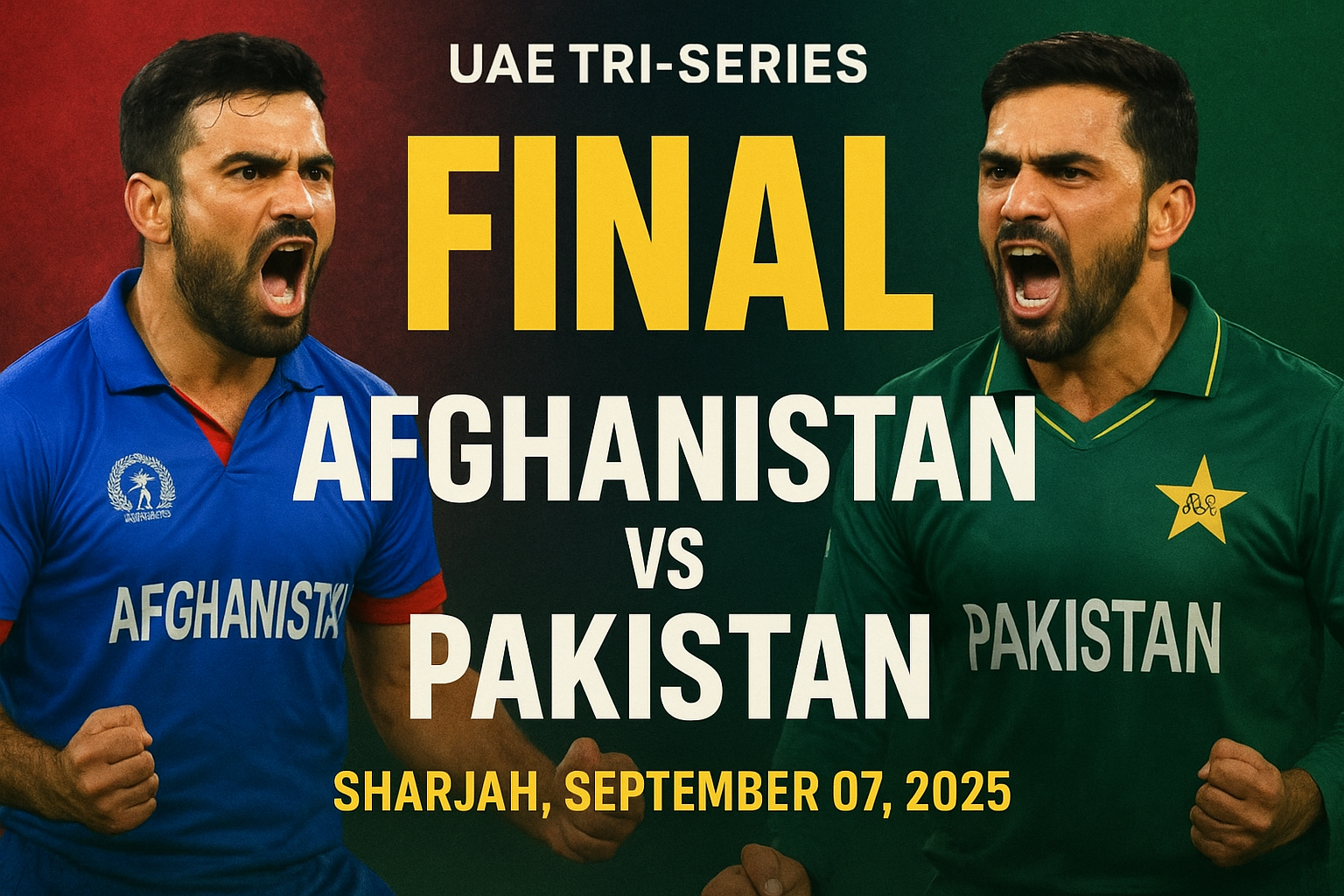 Final Afghanistan vs Pakistan: UAE T20I Tri-Series 7 SEP, 2025 Tips